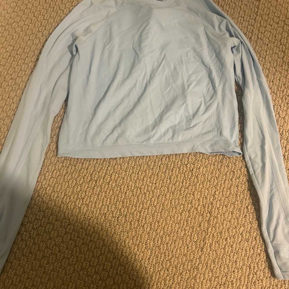 Athleta Girl Blue Long Sleeve Tee